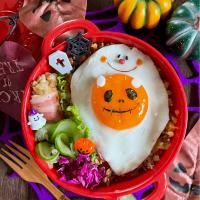 ハロウィンガパオ弁当